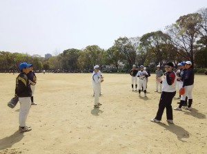 大阪城公園で練習です！