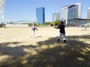 ちなみに大阪城公園の練習を
