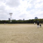 この日は大阪城公園練習！