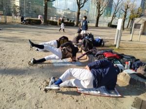 ただ、野手陣の筋トレは