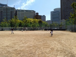 この日は、下福島で練習。