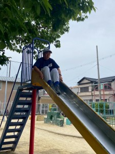 この日は、遊具いっぱいの