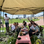 この日は、BBQ＆新歓！