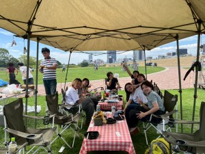 この日は、BBQ＆新歓！
