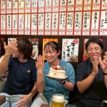 誰かが誕生日だったようだ。