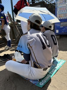この日は橘野球場で