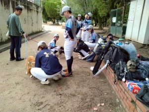 雨で中止だろうと思って