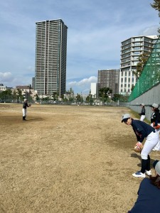 この日は下福島で練習！