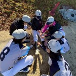 ひっつき虫が大量に付着。