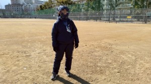 歯が折れてるのでマスク着用。