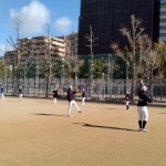 下福島運動場で練習。