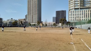 下福島運動場で練習です！