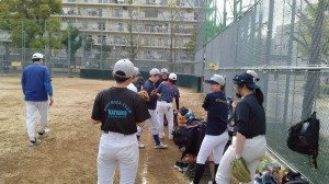 この日は下福島で練習。