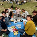 まずはお花見です！