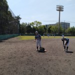 この日は橘公園野球場で