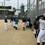 お休みの左専道運動場。