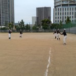この日、内野手がほぼおらず。
