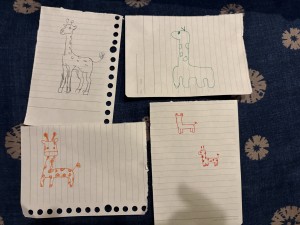 写真はないのでお絵描き大会の様子。