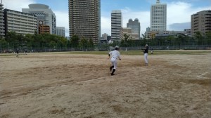 下福島運動場にて練習。