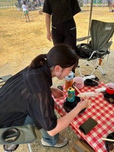 BBQの様子を