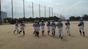 で試合スタート