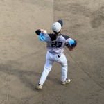 試合中の写真を
