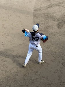 試合中の写真を