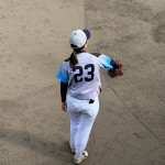 試合中の写真を