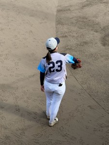 試合中の写真を