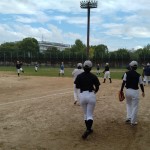 翌日は小林野球場で