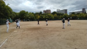 この日は住之江公園で練習。