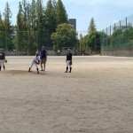 みんなでピッチャー練習。